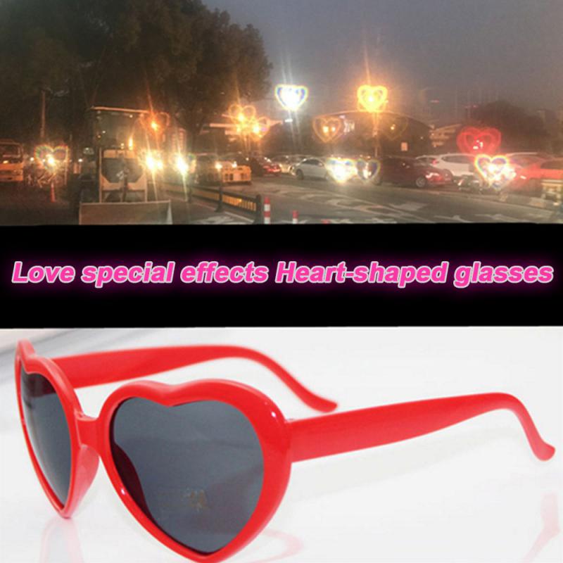 Heart Shape Lights Sunglasses