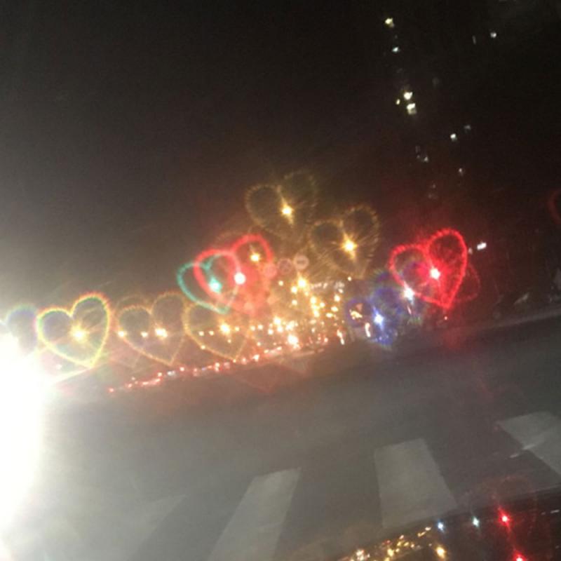 Heart Shape Lights Sunglasses