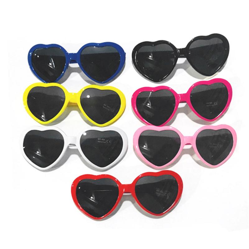 Heart Shape Lights Sunglasses