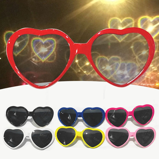 Heart Shape Lights Sunglasses